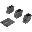 Lenovo Tiny / Nano Monitor Clamp II - Thin client to monitor mounting bracket - black - for ThinkCentre M70q Gen 2; M70q Gen 3; M75q Gen 2; M80q Gen 3; M90q Gen 3; ThinkStation P360