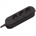 Bachmann SMART - Power strip - output connectors: 3 (3 x power Type F) - 3 m - black
