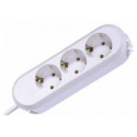 Bachmann SMART - Power strip - output connectors: 3 (3 x power Type F) - 1.5 m - white