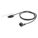 Bachmann H05VV-F 3G - Power cable - 2-pole (M) to GST18i3 (F) - 5 m - right-angled connector - black - Germany