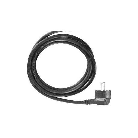 Bachmann - Power cable - Type F (M) right-angled to bare wire - 3 m - molded - black - 0