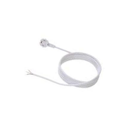 Bachmann - Power cable - CEE 7 / 7 to bare wire - AC 250 V - 16 A - 5 m - white - 0