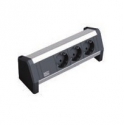 Bachmann DESK - Power strip - output connectors: 3 (CEE 7 / 4) - Germany - black