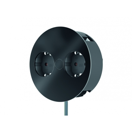 Bachmann Twist - Power strip - output connectors: 2 - 2 m - matte black - 0