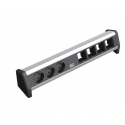 Bachmann DESK - Power strip - AC 230 V - output connectors: 3 - black