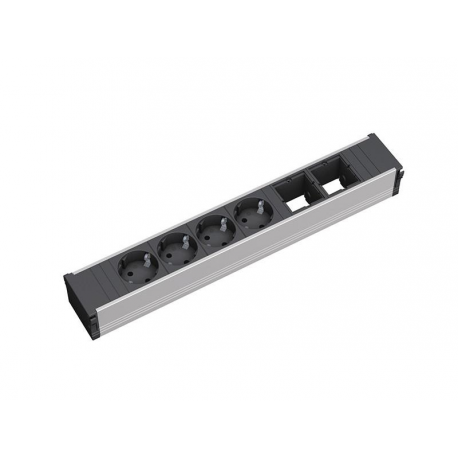 Bachmann CONI - Power strip - input: GST18i3 - output connectors: 4 - 10 cm - Germany - black, anodised aluminium - 0