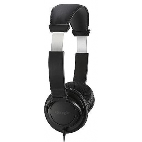 Kensington Hi-Fi USB-C Headphones with Mic - Headset - on-ear - wired - USB-C - black - 1