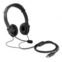 Kensington USB Hi-Fi Headphones - Headphones with mic - on-ear - wired - USB
