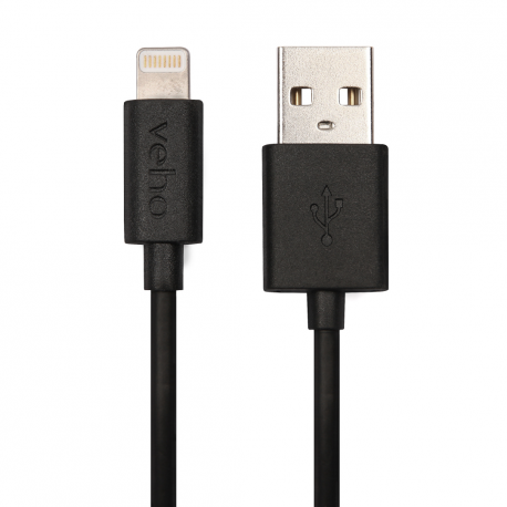 Veho - Lightning cable - USB male to Lightning male - 1 m - black - for Apple iPad / iPhone / iPod (Lightning) - 0