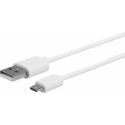 eSTUFF - USB cable - Micro-USB Type A (M) to USB (M) - 1 m - white