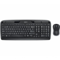Logitech Wireless Combo MK330 - Keyboard and mouse set - wireless - 2.4 GHz - UK - black