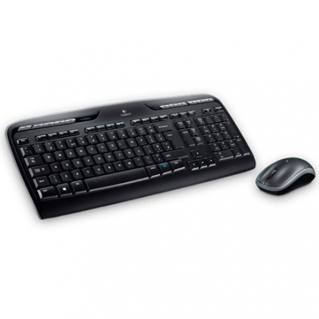 Logitech Wireless Combo MK330 - Keyboard and mouse set - wireless - 2.4 GHz - UK - black - 1