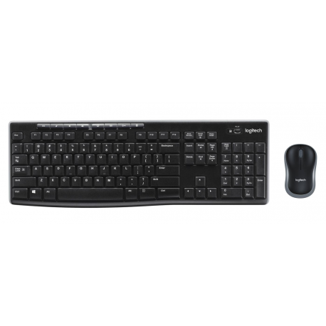 Logitech MK270 Wireless Combo - Keyboard and mouse set - wireless - 2.4 GHz - UK - 0