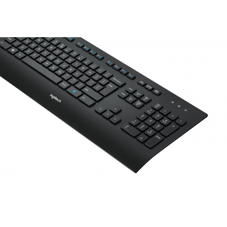 Logitech K280e - Keyboard - USB - German - black - 3