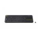 Logitech Wireless Touch Keyboard K400 Plus - Keyboard - wireless - 2.4 GHz - French - black