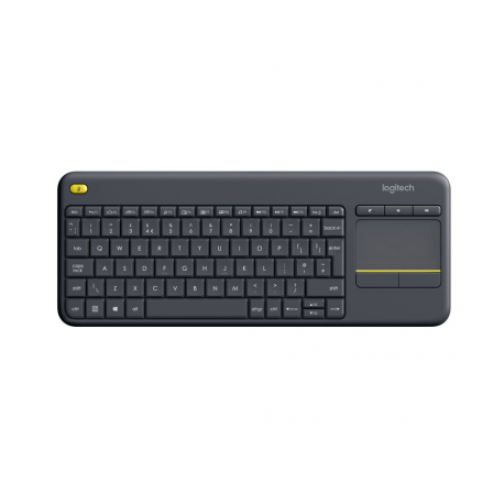 Logitech Wireless Touch Keyboard K400 Plus - Keyboard - wireless - 2.4 GHz - French - black - 1