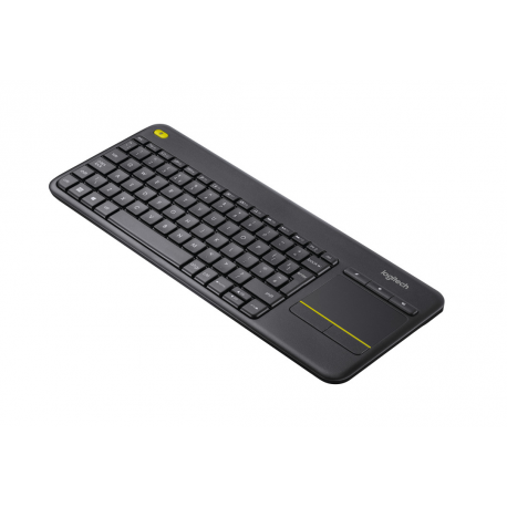Logitech Wireless Touch Keyboard K400 Plus - Keyboard - wireless - 2.4 GHz - French - black - 2
