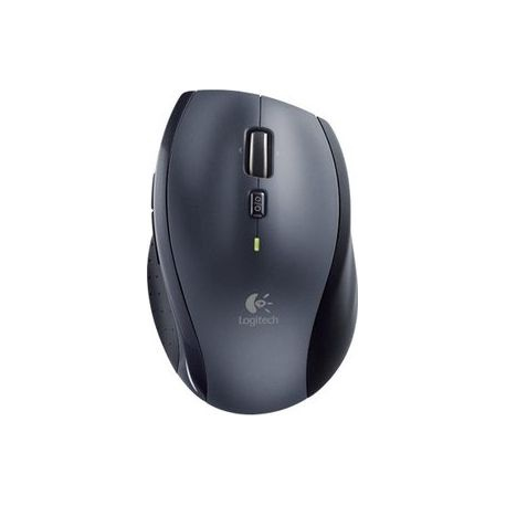 Logitech M705 - Mouse - right-handed - laser - 7 buttons - wireless - 2.4 GHz - USB wireless receiver - silver - 0