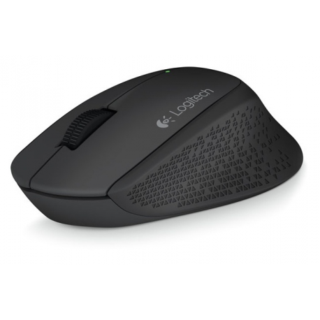 Logitech M280 - Mouse - right-handed - optical - 3 buttons - wireless - 2.4 GHz - USB wireless receiver - black - 0