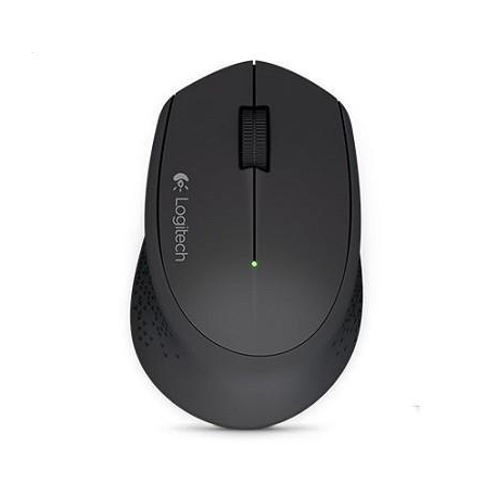 Logitech M280 - Mouse - right-handed - optical - 3 buttons - wireless - 2.4 GHz - USB wireless receiver - black - 1