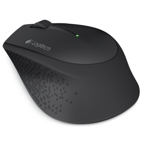 Logitech M280 - Mouse - right-handed - optical - 3 buttons - wireless - 2.4 GHz - USB wireless receiver - black - 3