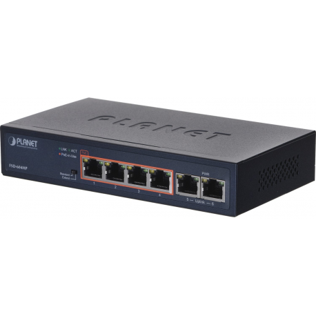 4-Port 10/100TX 802.3at POE - 0
