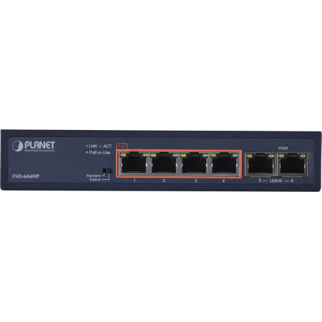 4-Port 10/100TX 802.3at POE - 2