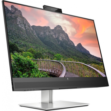 HP E27m G4 Conferencing Monitor - E-Series - LED monitor - 27" - 2560 x 1440 QHD @ 75 Hz - IPS - 300 cd / m² - 1000:1 - 5 ms - HDMI, DisplayPort, USB-C - speakers - silver (stand), black head - for Elite Mobile Thin Client mt645 G7; Fortis 11 G9; Pro Mobile Thin Client mt440 G3 - 4