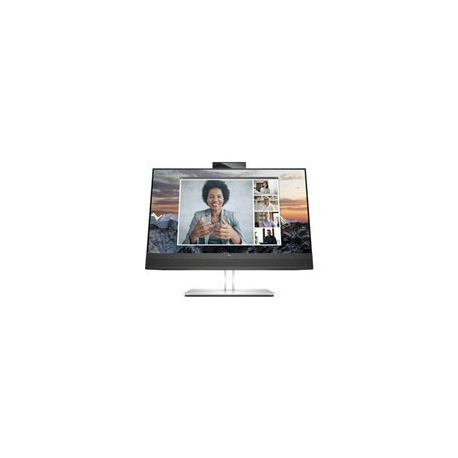 HP E24m G4 Conferencing - E-Series - LED monitor - 24" (23.8" viewable) - 1920 x 1080 Full HD (1080p) @ 75 Hz - IPS - 300 cd / m² - 1000:1 - 5 ms - HDMI, DisplayPort, USB-C - speakers - silver (stand), black head - for Elite Mobile Thin Client mt645 G7; Pro Mobile Thin Client mt440 G3; ZBook Firefly 14 G9 - 1