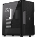 Endorfy Regnum 400 Air - PC case - ATX - windowed side panel (tempered glass) - no power supply (ATX) - black - USB / Audio