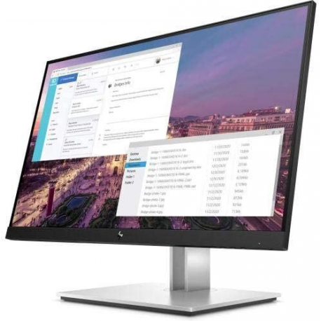HP E23 G4 - E-Series - LED monitor - 23" - 1920 x 1080 Full HD (1080p) @ 60 Hz - IPS - 250 cd / m² - 1000:1 - 5 ms - HDMI, VGA, DisplayPort - black, silver - for HP EliteBook 745 G5, 830 G5, 830 G6, 840 G5, 840 G6 - 1