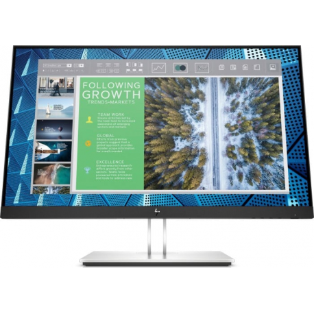 HP E24q G4 - E-Series - LED monitor - 24" (23.8" viewable) - 2560 x 1440 QHD @ 60 Hz - IPS - 250 cd / m² - 1000:1 - 5 ms - HDMI, VGA, DisplayPort - black - promo - 4