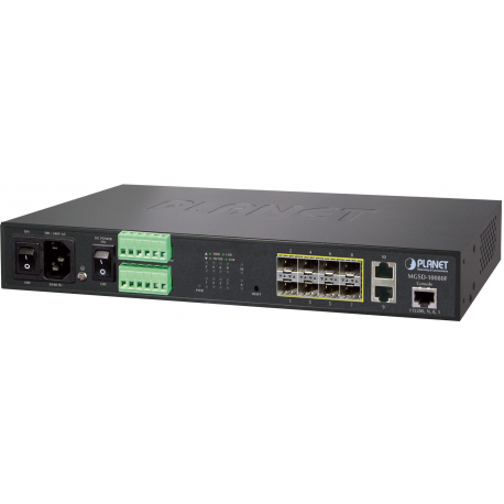 PLANET MGSD-10080F - Switch - Managed - 8 x SFP + 2 x 10/100/1000 - desktop, rack-mountable - 0