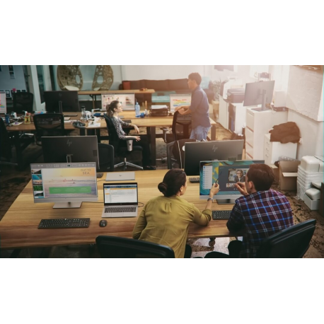 HP Z38c - LED monitor - curved - 37.5" - 3840 x 1600 UWQHD+ @ 60 Hz - IPS - 300 cd / m² - 1000:1 - 5 ms - HDMI, DisplayPort, USB-C - black - for HP t240, t640; EliteBook 745 G5, 830 G5, 840 G5; ZBook Studio G4 - 9