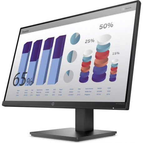 HP P24q G4 - P-Series - LED monitor - 23.8" - 2560 x 1440 QHD @ 60 Hz - IPS - 250 cd / m² - 1000:1 - 5 ms - HDMI, VGA - black - for HP EliteBook 745 G5, 830 G5, 830 G6, 840 G5 - 2