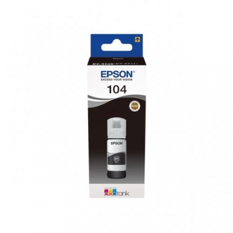 Epson EcoTank 104 - 65 ml - black - original - ink tank - for EcoTank ET-1810, 2715, 2721, 2810, 2811, 2812, 2814, 2815, 2820, 2821, 2825, 2826, 4800 - 1