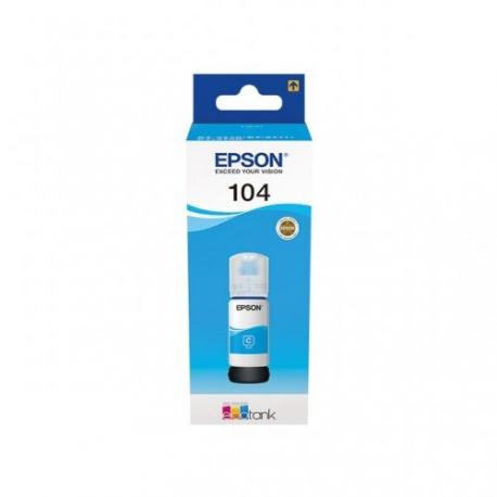 Epson EcoTank 104 - 65 ml - cyan - original - ink tank - for EcoTank ET-1810, 2715, 2721, 2810, 2811, 2812, 2814, 2815, 2820, 2821, 2825, 2826, 4800 - 0
