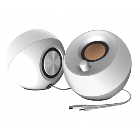 Creative Pebble - Speakers - for PC - 4.4 Watt (Total) - white - 2