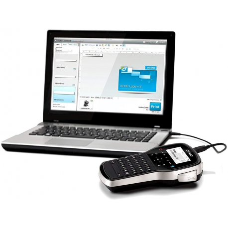 DYMO LabelMANAGER 280 - Labelmaker - B / W - thermal transfer - Roll (1.2 cm) - 180 dpi - up to 15 mm / sec - USB - cutter - 4