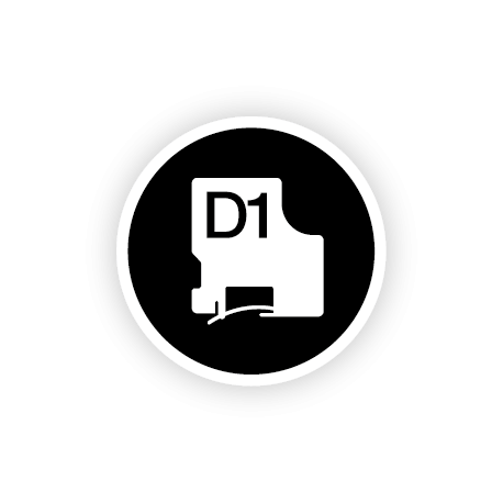 DYMO - Nylon - black on white - Roll (1.2 cm x 3.5 m) 1 cassette(s) flexible tape - for ExecuLabel LM150; LabelMANAGER - 7
