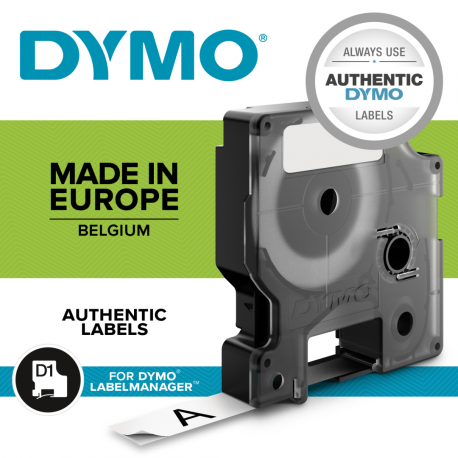 DYMO - Nylon - black on white - Roll (1.2 cm x 3.5 m) 1 cassette(s) flexible tape - for ExecuLabel LM150; LabelMANAGER - 9