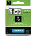 DYMO D1 - Self-adhesive - black on transparent - Roll (1.2 cm x 7 m) 1 cassette(s) label tape - for LabelMANAGER 100, 160, 210, 220, 260, 280, 300, 360, 420, Wireless PnP; LabelPOINT 250