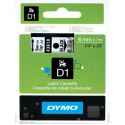 DYMO D1 - Glossy - black on clear - Roll (0.6cm x 7m) 1 cassette(s) tape - for LabelMANAGER 100, 160, 210, 220, 260, 280, 300, 360, 420, Wireless PnP; LabelPOINT 250