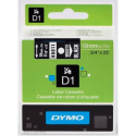 DYMO D1 - Self-adhesive - white on black - Roll (1.9cm x 7m) 1 cassette(s) label tape - for LabelMANAGER 360, 400, 420, 450, 500, PC, PC2, Wireless PnP; LabelPOINT 300, 350