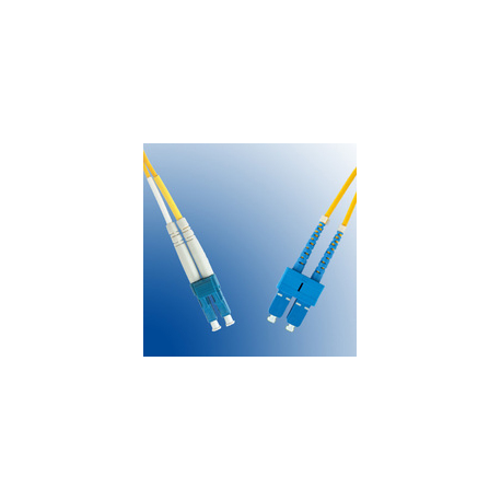 MicroConnect - Network cable - LC/UPC single-mode (M) to SC/UPC single-mode (M) - 20 m - fibre optic - 9 / 125 micron - OS1 - yellow - 0
