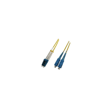 MicroConnect - Network cable - LC / UPC single-mode (M) to SC / UPC single-mode (M) - 4 m - fibre optic - 9 / 125 micron - OS2 - halogen-free - yellow - 0