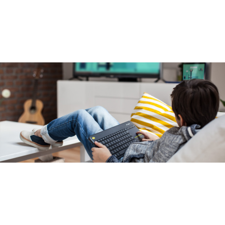 Logitech Wireless Touch Keyboard K400 Plus - Keyboard - wireless - 2.4 GHz - English - 2