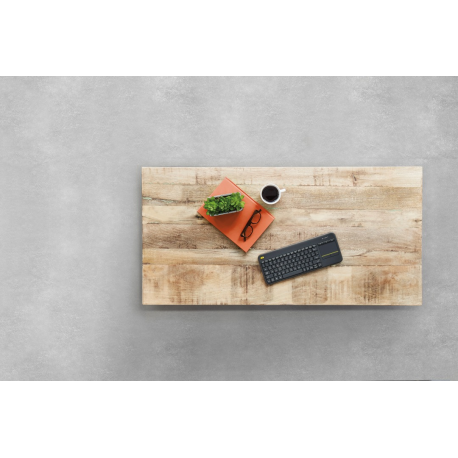 Logitech Wireless Touch Keyboard K400 Plus - Keyboard - wireless - 2.4 GHz - English - 5