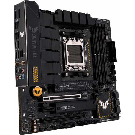 ASUS TUF Gaming B650M-Plus WIFI - Motherboard - micro ATX - Socket AM5 - AMD B650 Chipset - USB 3.1 Gen 2, USB 3.2 Gen 2, USB-C 3.2 Gen 2x2, USB-C 3.2 Gen 1 - 2.5 Gigabit LAN, Bluetooth - onboard graphics (CPU required) - HD Audio (8-channel) - 2