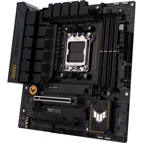ASUS TUF Gaming B650M-Plus WIFI - Motherboard - micro ATX - Socket AM5 - AMD B650 Chipset - USB 3.1 Gen 2, USB 3.2 Gen 2, USB-C 3.2 Gen 2x2, USB-C 3.2 Gen 1 - 2.5 Gigabit LAN, Bluetooth - onboard graphics (CPU required) - HD Audio (8-channel) - 3